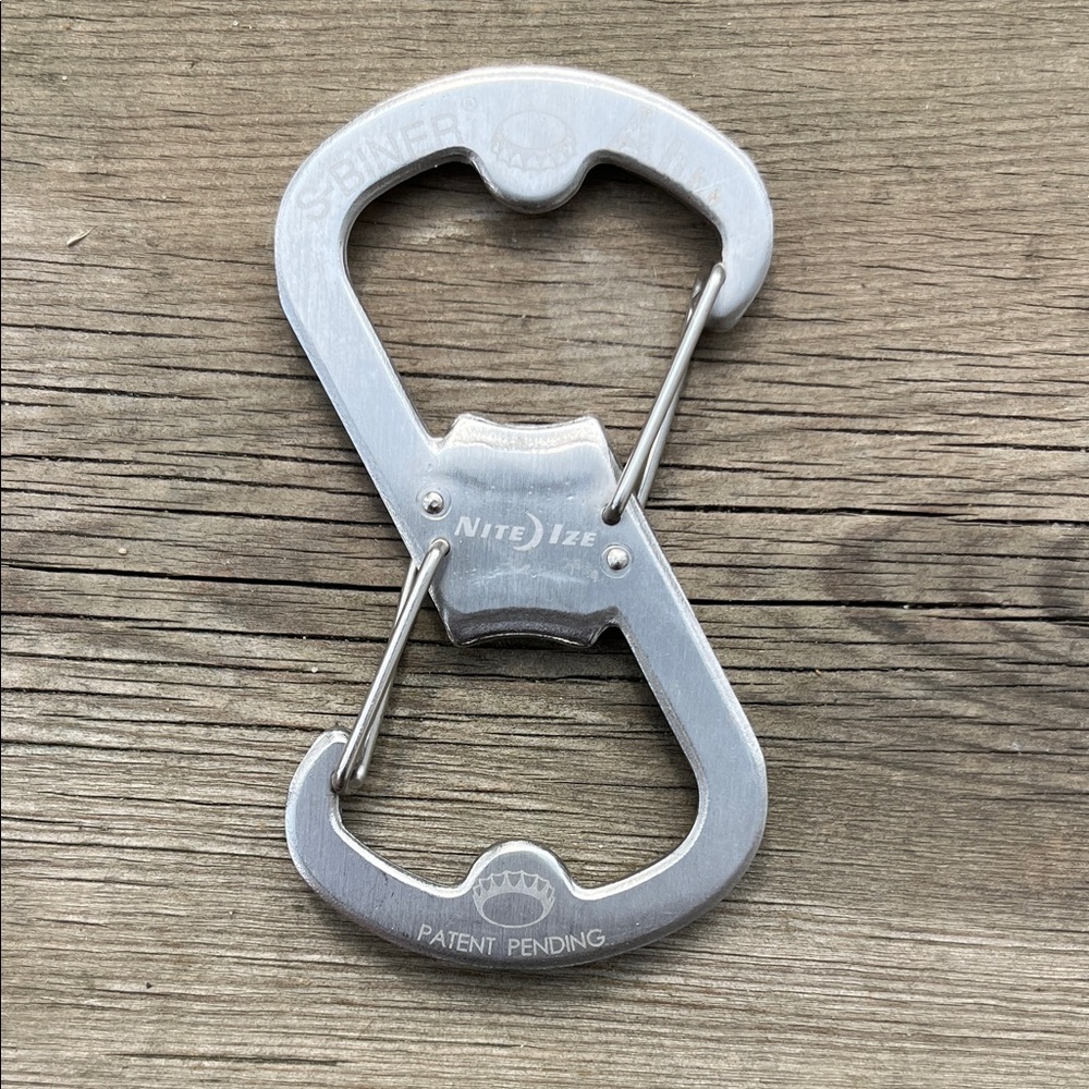 Nite Ize Silver Two-In-One Bottle Opener and Carabiner